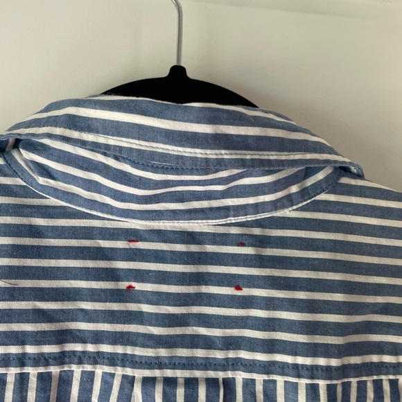 Xirena Mediterranean Striped Roxy Mini Dress / Tunic Top - Picture 10 of 10